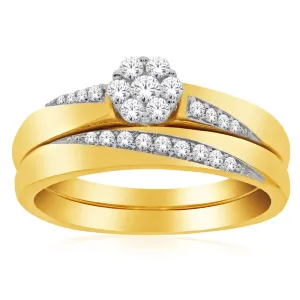 10ct Yellow Gold 1 Carat Diamond Bridal Ring