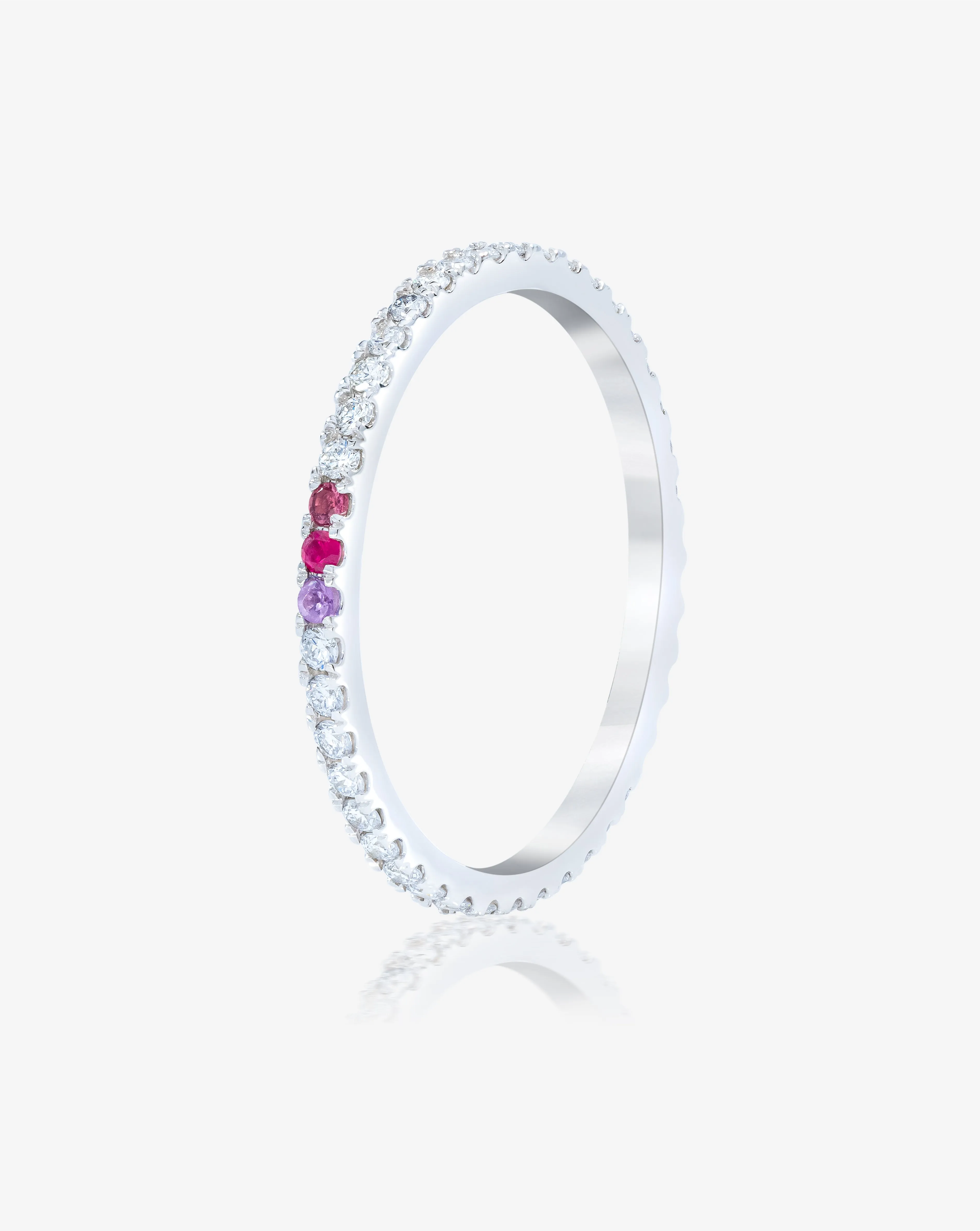1.3 mm Personalized Perfect Pavé Diamond Ring