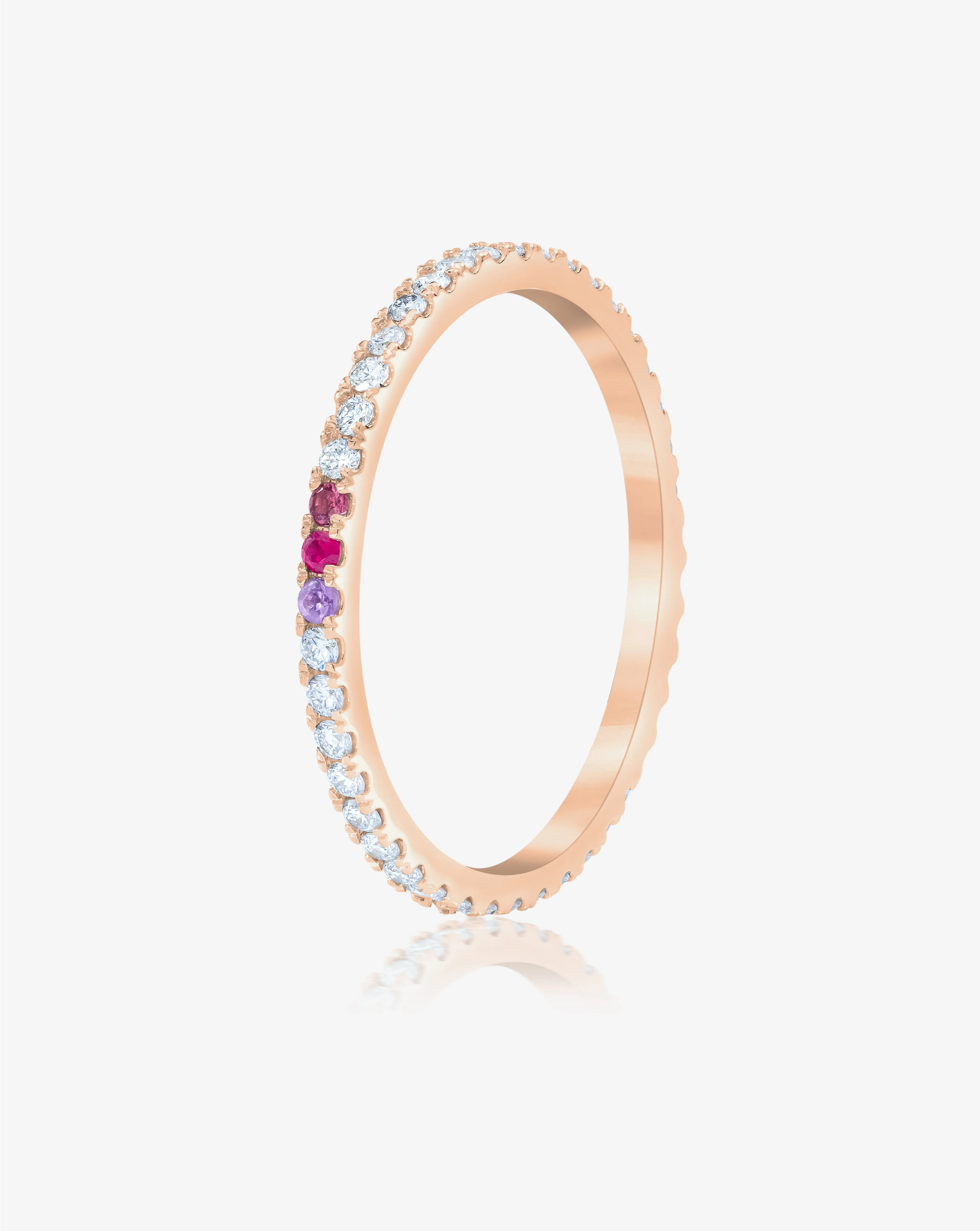 1.3 mm Personalized Perfect Pavé Diamond Ring