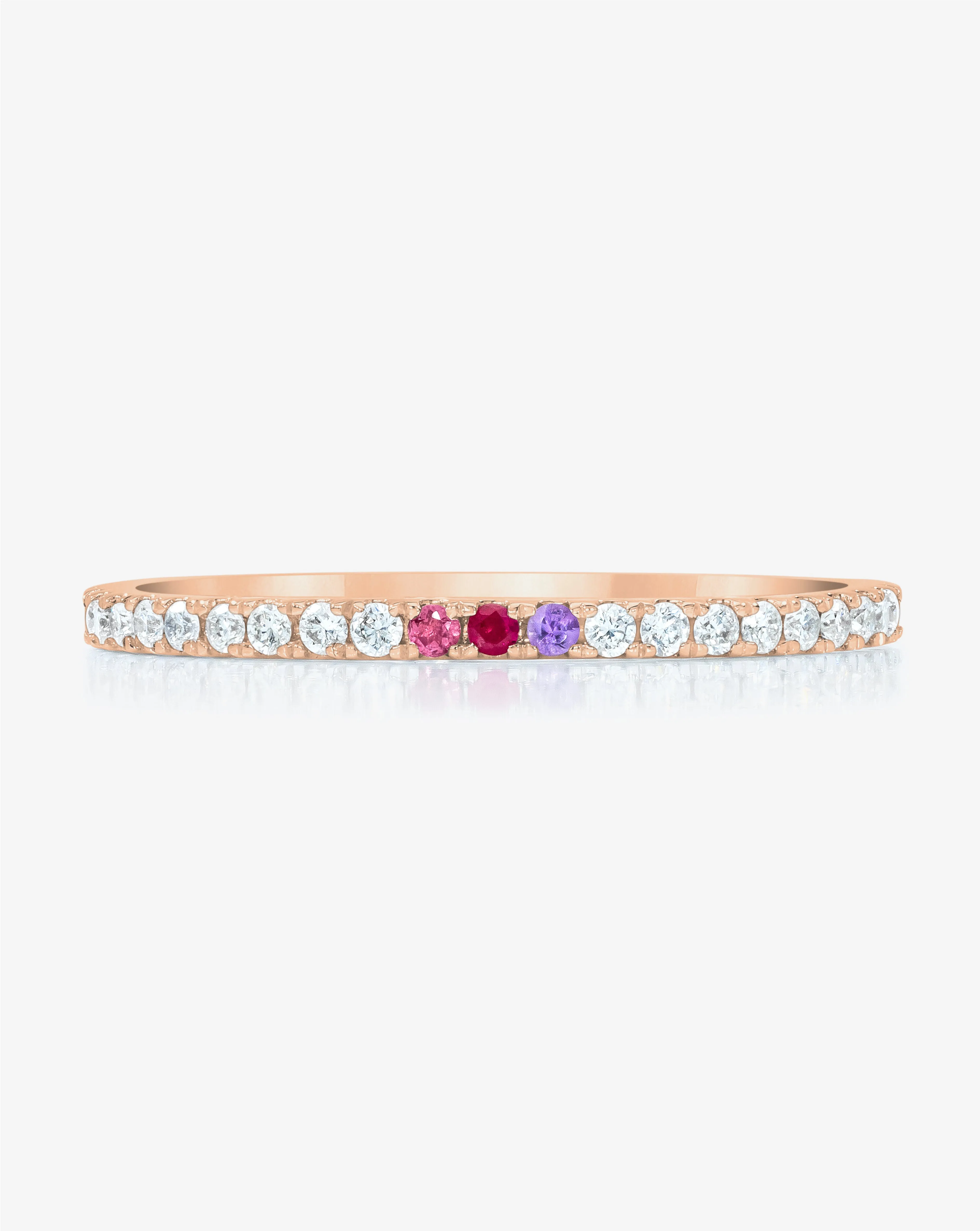 1.3 mm Personalized Perfect Pavé Diamond Ring