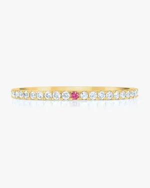 1.3 mm Personalized Perfect Pavé Diamond Ring