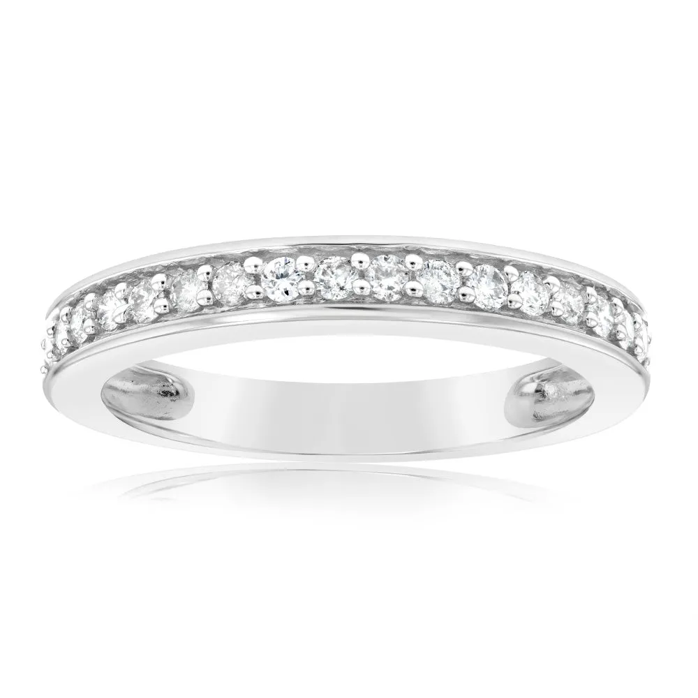 1/4 Carat Diamond Eternity Ring in 10ct White Gold