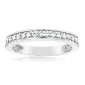 1/4 Carat Diamond Eternity Ring in 10ct White Gold