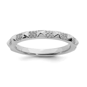 14k White Gold Stackable Expressions Diamond Ring | SK2095