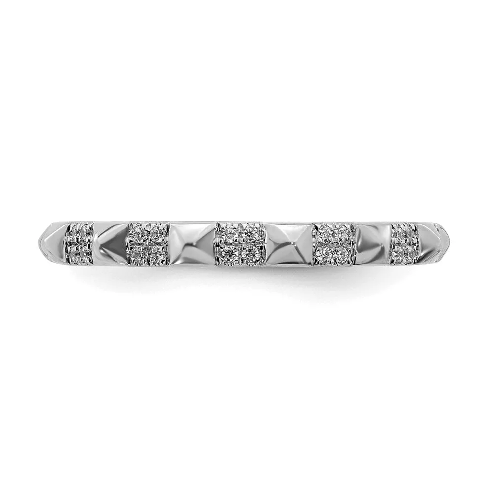 14k White Gold Stackable Expressions Diamond Ring | SK2095