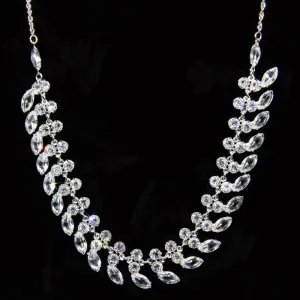 1928 Jewelry True Vintage Vintage Austrian Crystal Collar Necklace 15"