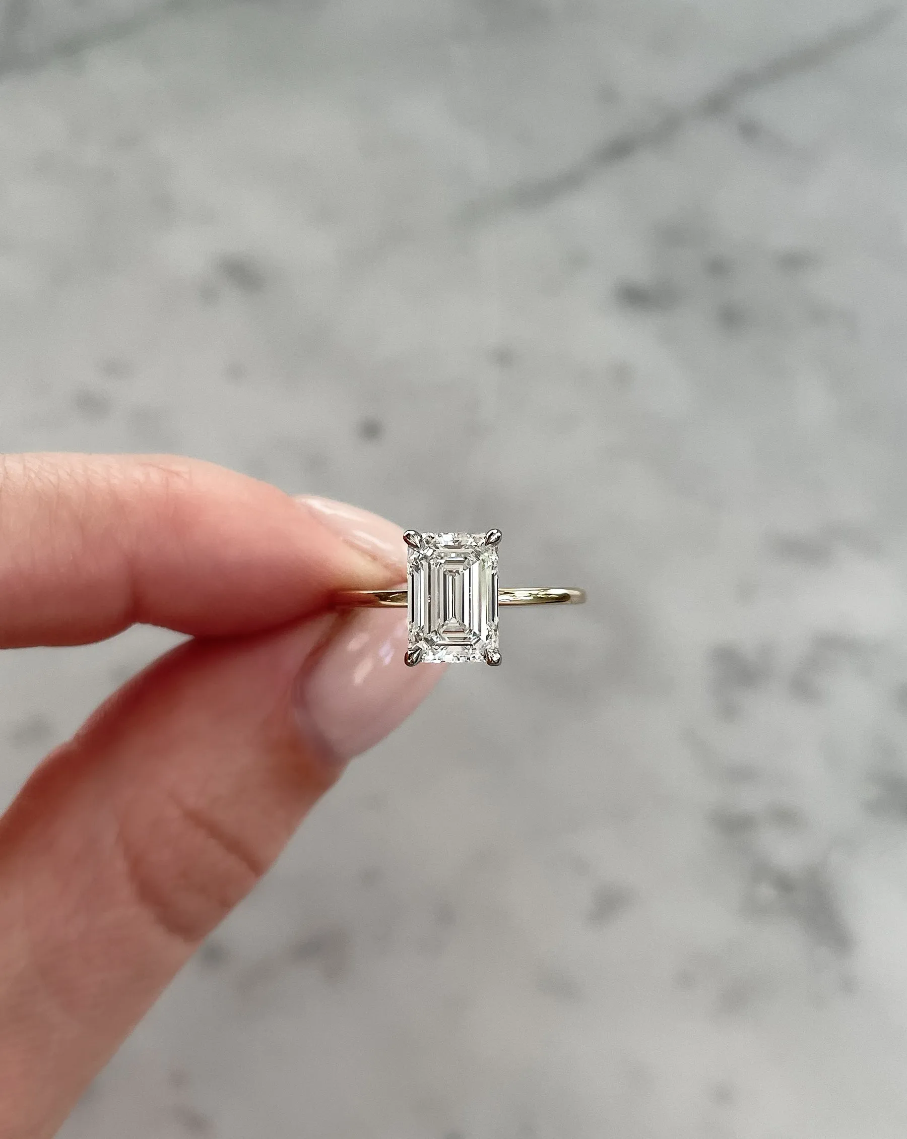 2.08 Lab Grown Emerald Whisper Thin®