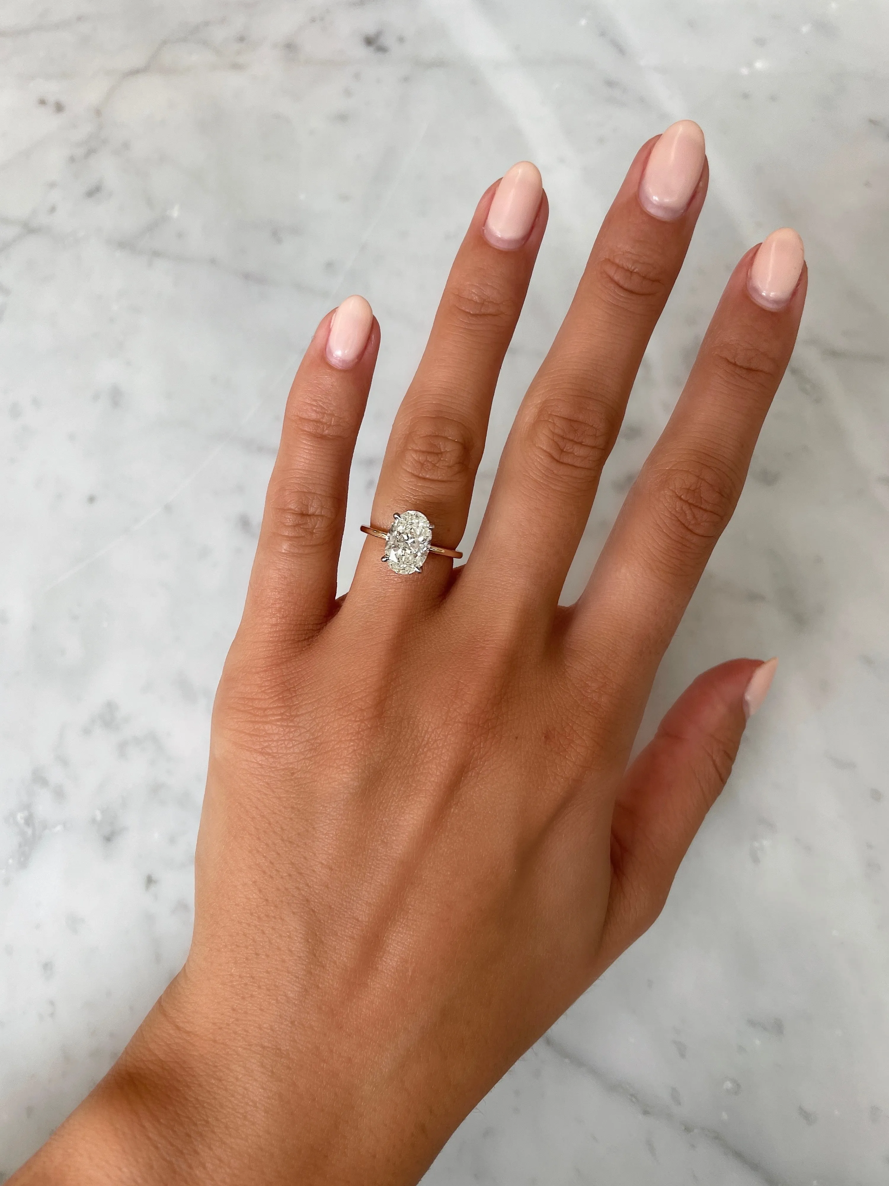 2.50 Oval Whisper Thin® Hidden Halo