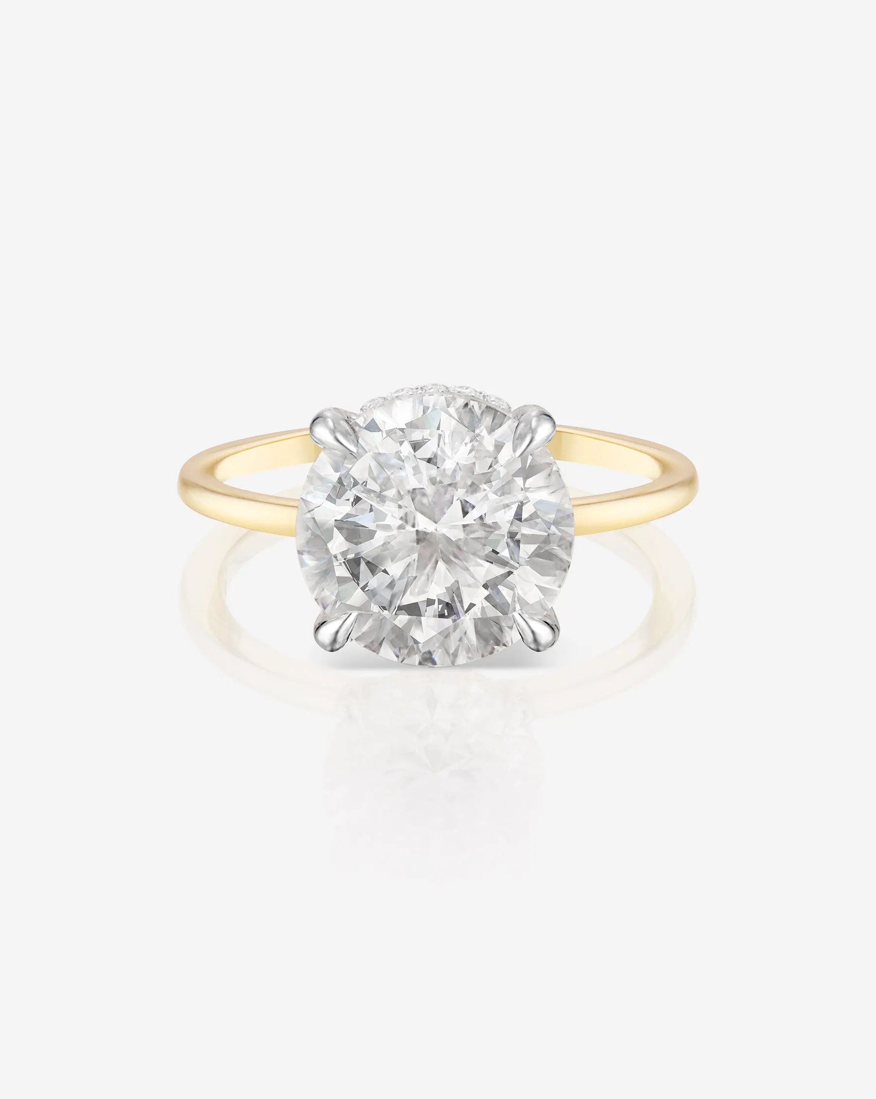 3.31 Lab Grown Round Brilliant Whisper Thin® Hidden Halo