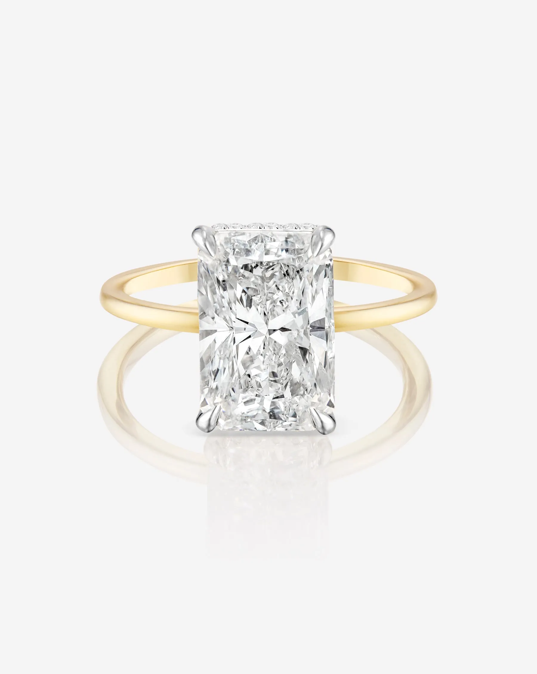 3.63 Lab Grown Radiant Whisper Thin® Hidden Halo