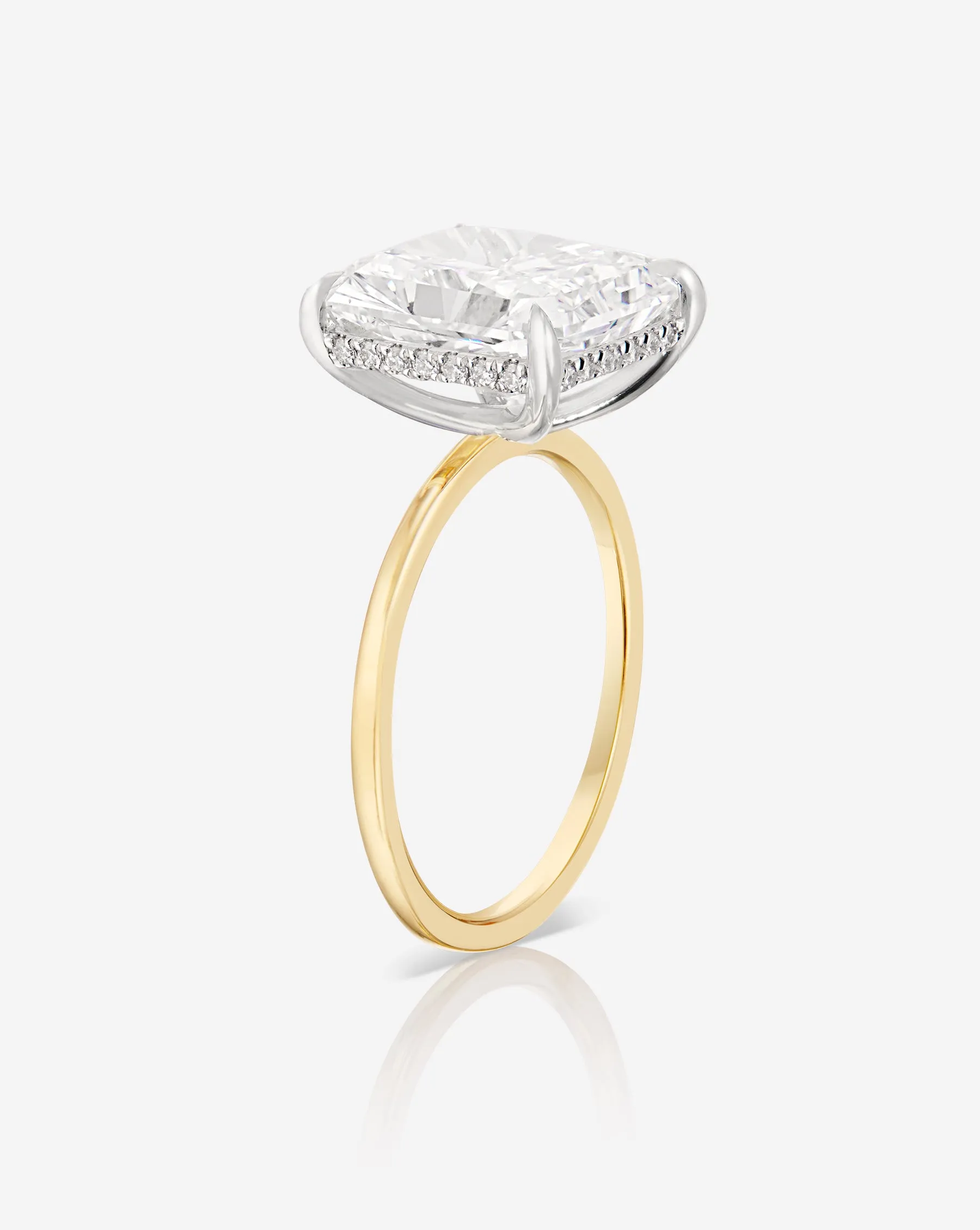 3.63 Lab Grown Radiant Whisper Thin® Hidden Halo