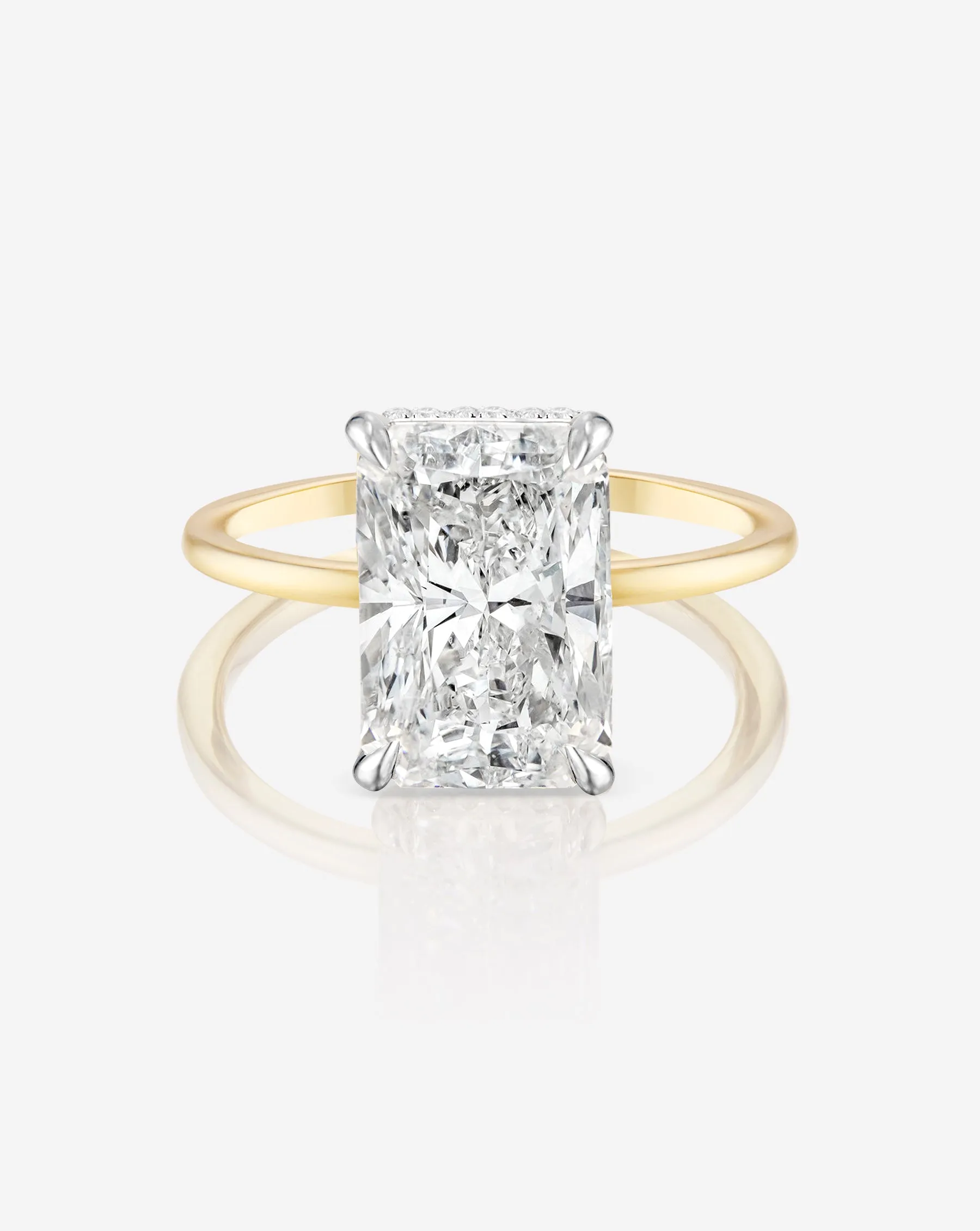 4.03 Lab Grown Radiant Whisper Thin® Hidden Halo