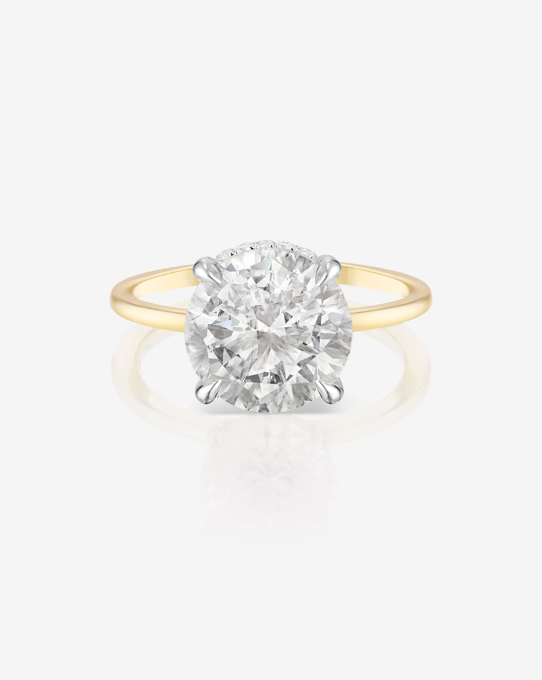 4.53 Lab Grown Round Brilliant Whisper Thin® Hidden Halo