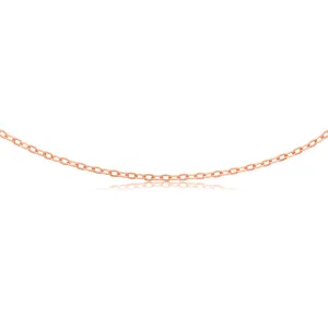 9ct Rose Gold Silverfilled 45cm Chain