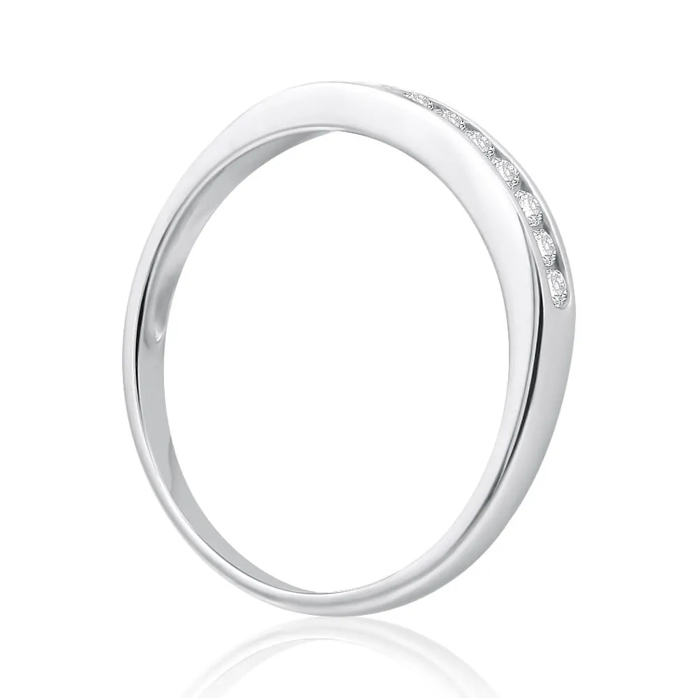 9ct White Gold 1/5 Carat Delightful Diamond Ring