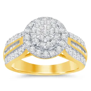 9ct Yellow Gold 1 Carat Diamond Ring