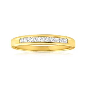 9ct Yellow Gold 1/4 Carat Diamond Charming Ring
