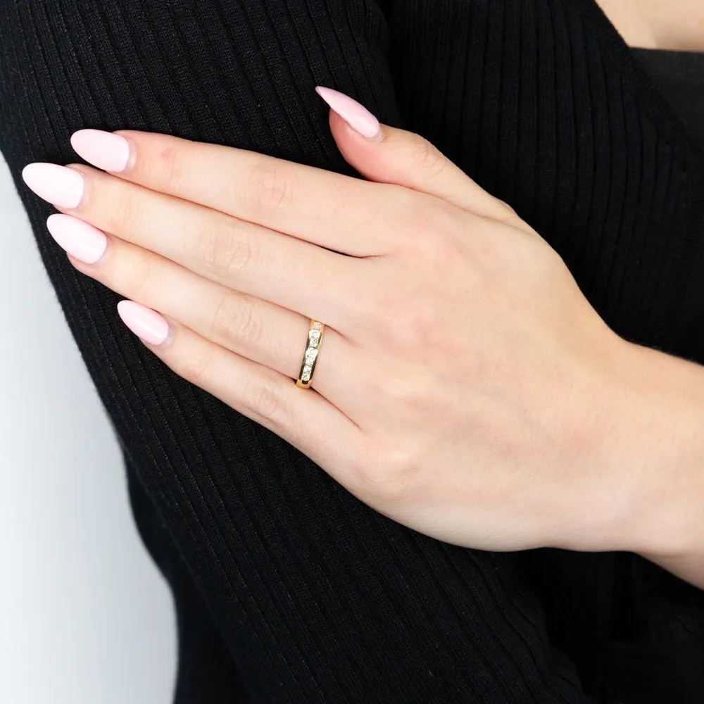 9ct Yellow Gold 1/4 Carat Diamond Ring