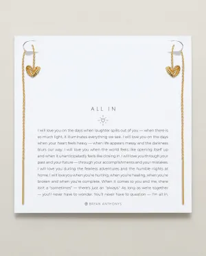 All In Threader Earrings