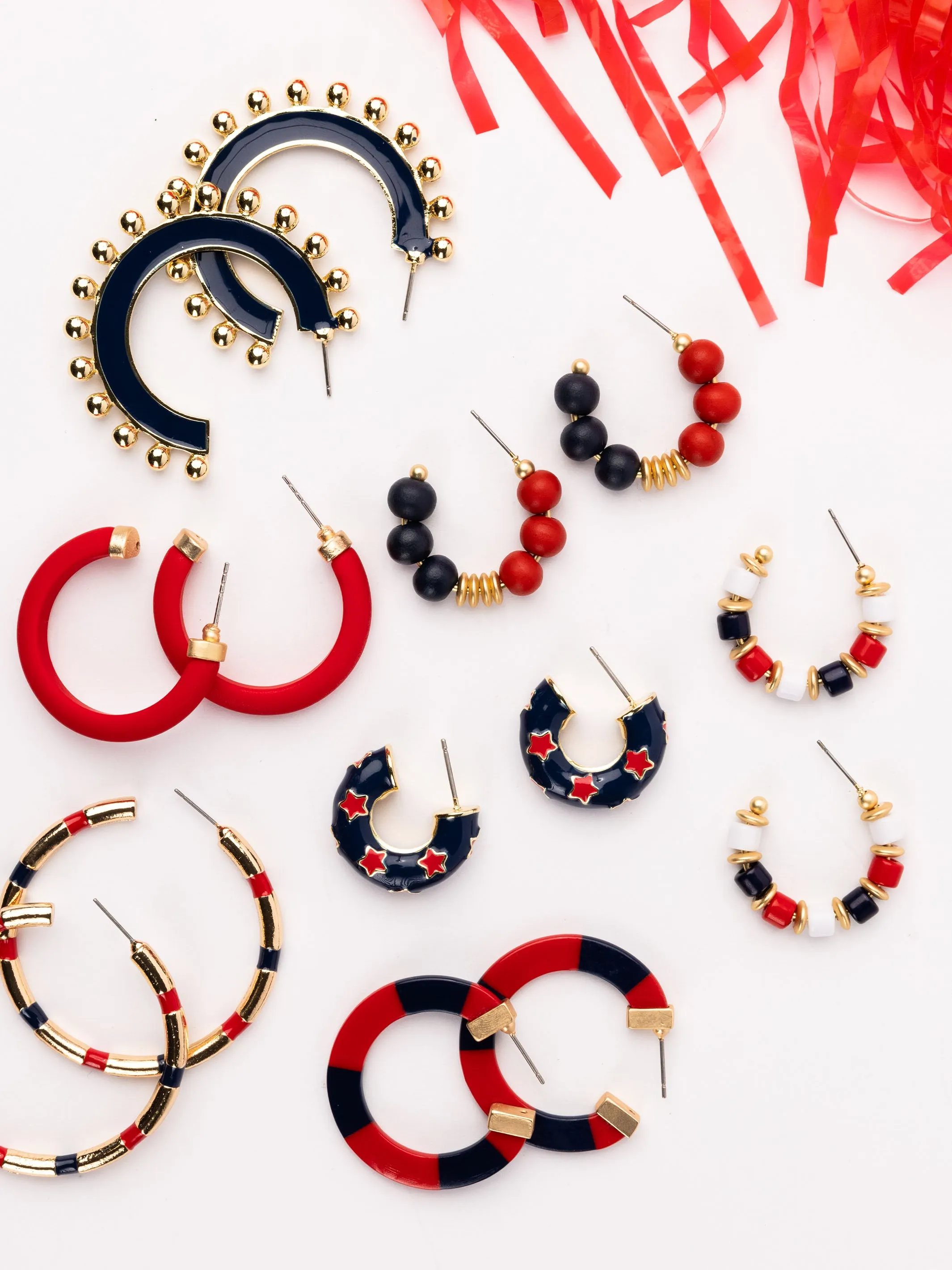 Amanda Earrings | Red