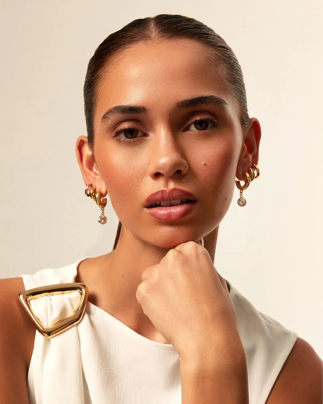 AMARA 3 PACK EARRINGS - GOLD PLATED 18K