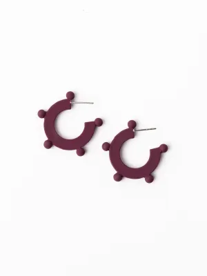 Astrid Earrings | Garnet
