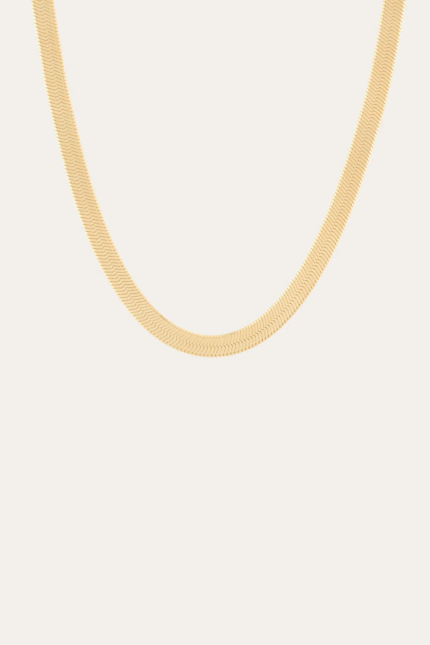 Aurate x Frye: Extra Bold Herringbone Necklace