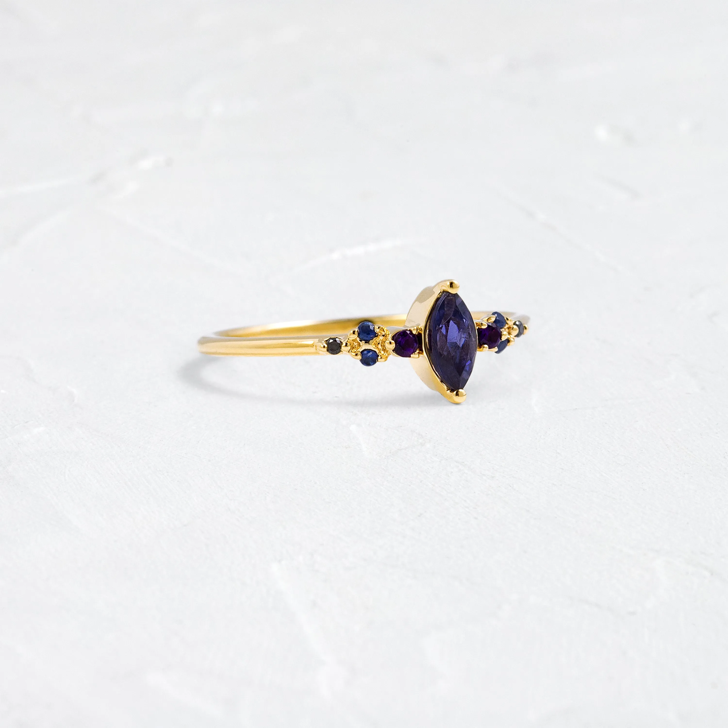 Aurora Ring with Iolite