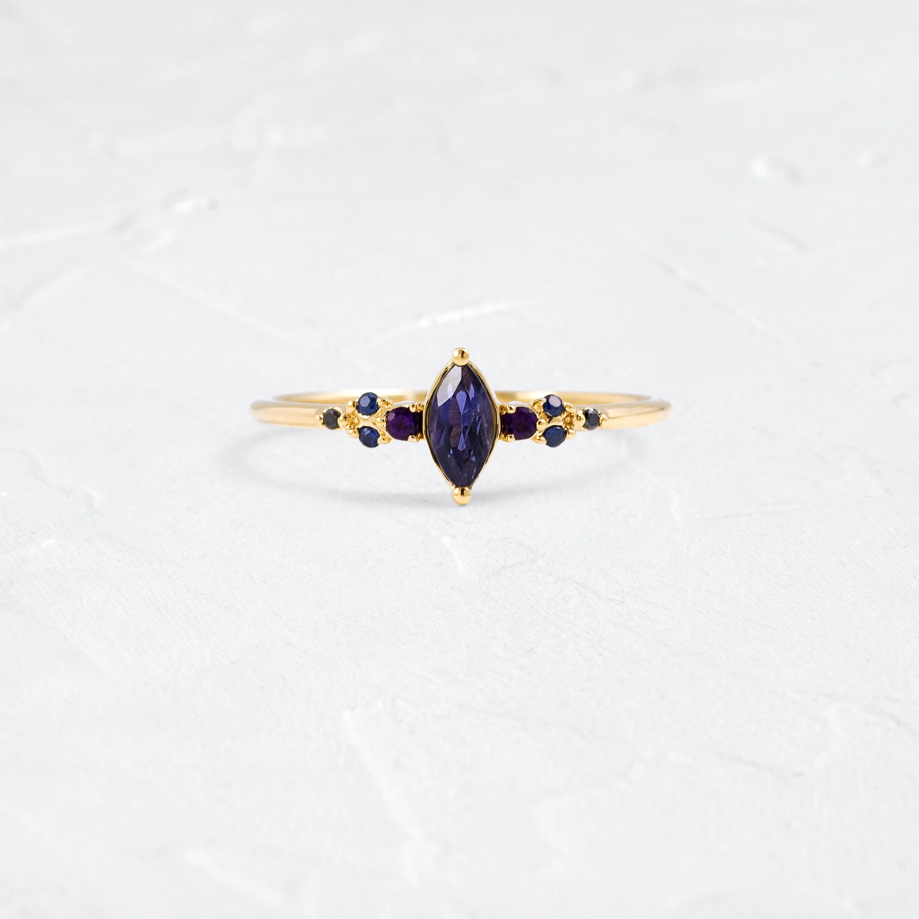 Aurora Ring with Iolite