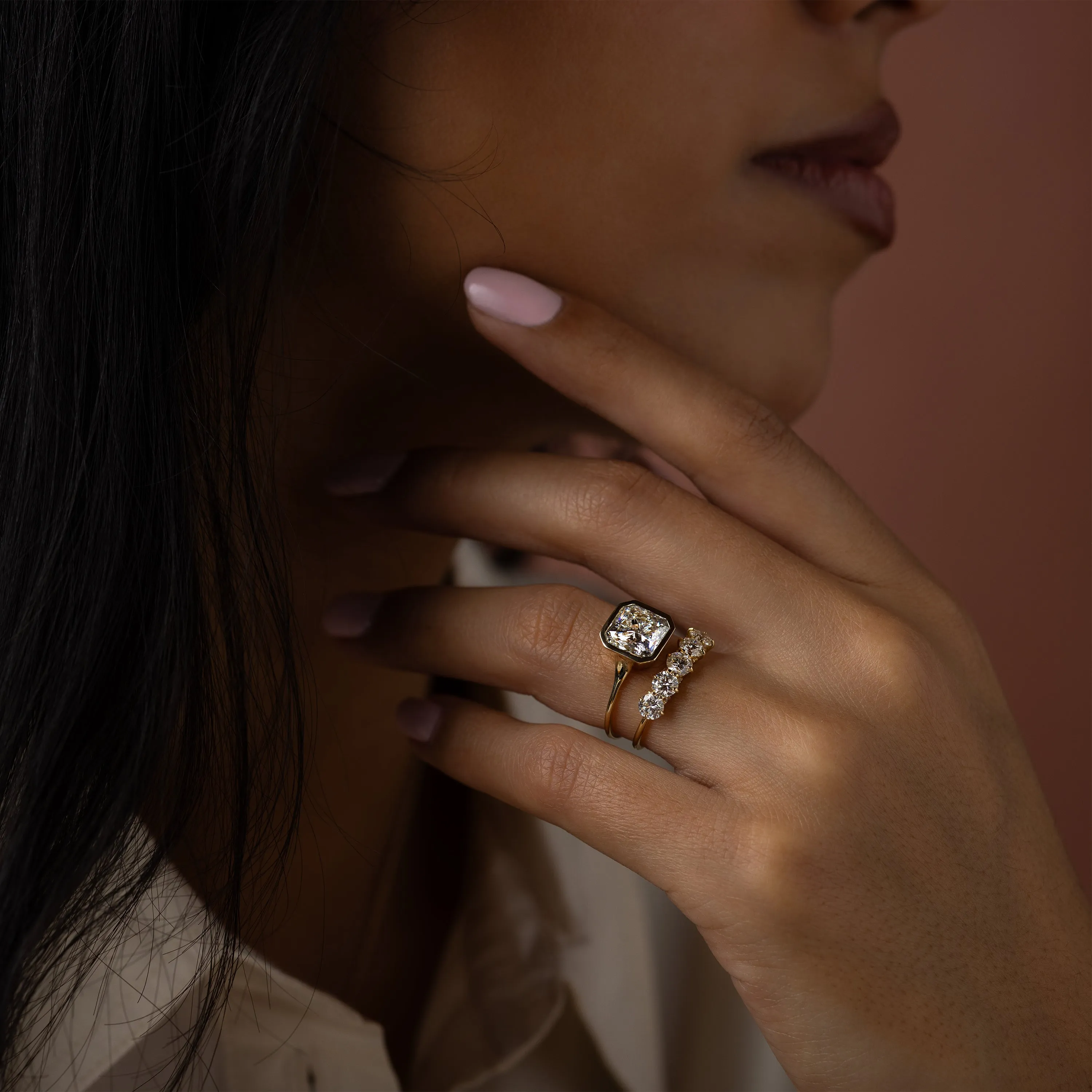 Avenue Ring, Radiant Cut