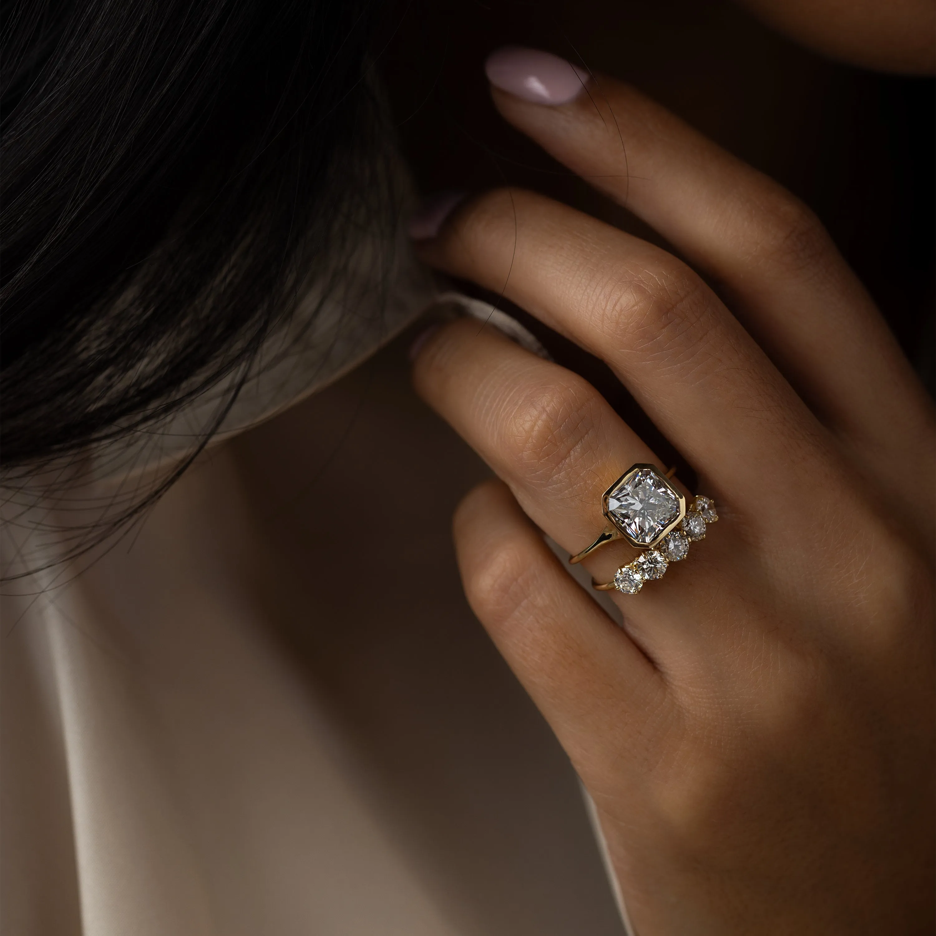 Avenue Ring, Radiant Cut