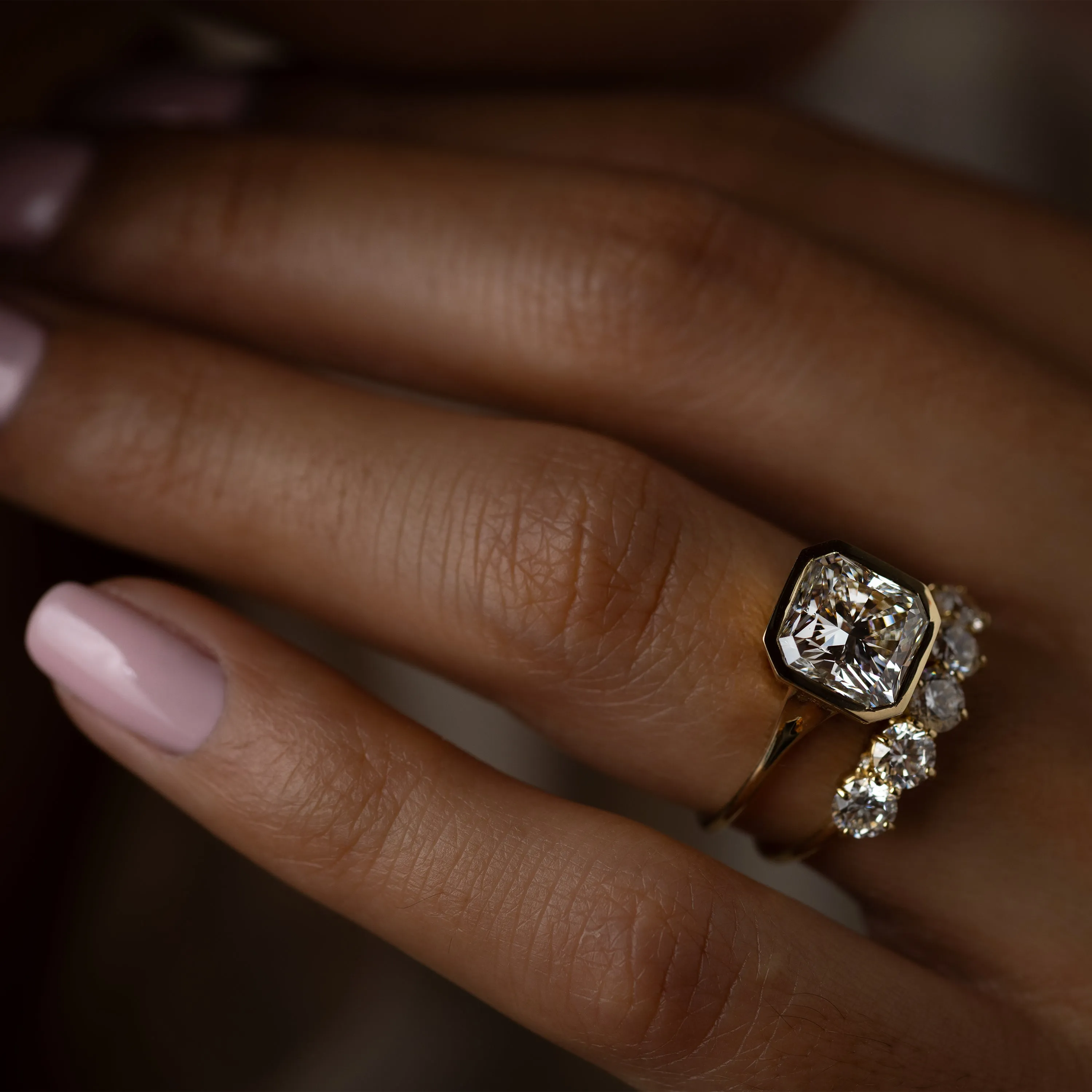 Avenue Ring, Radiant Cut