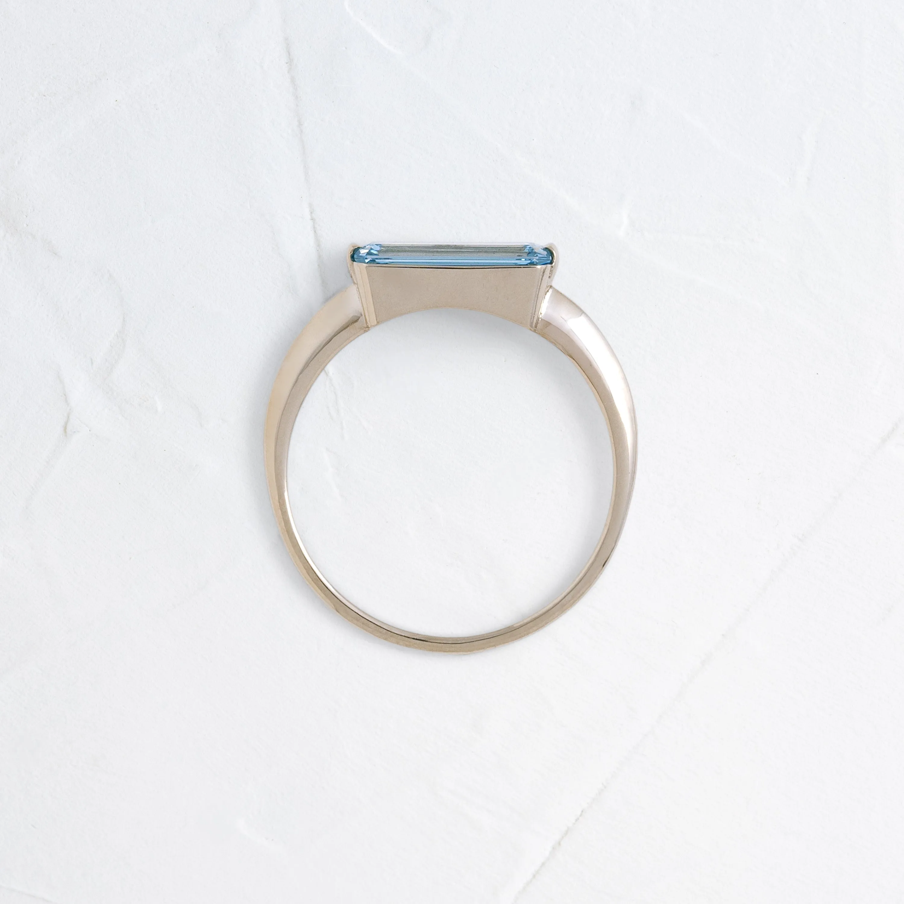 Balladeer Ring, 1.37ct. Lab-Grown Blue Diamond