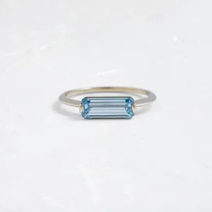 Balladeer Ring, 1.37ct. Lab-Grown Blue Diamond