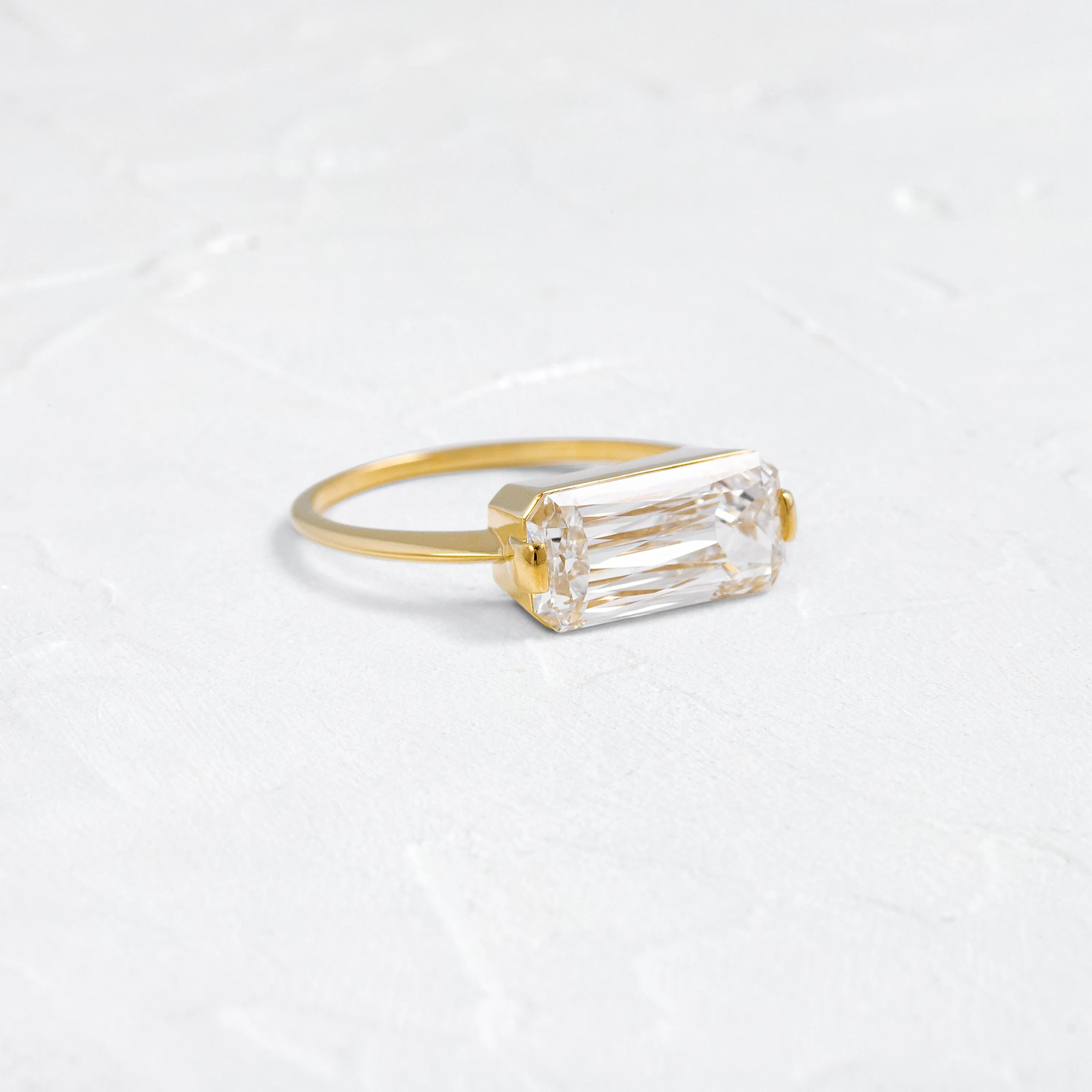 Balladeer Ring, 3.02ct. Lab-Grown Crisscut