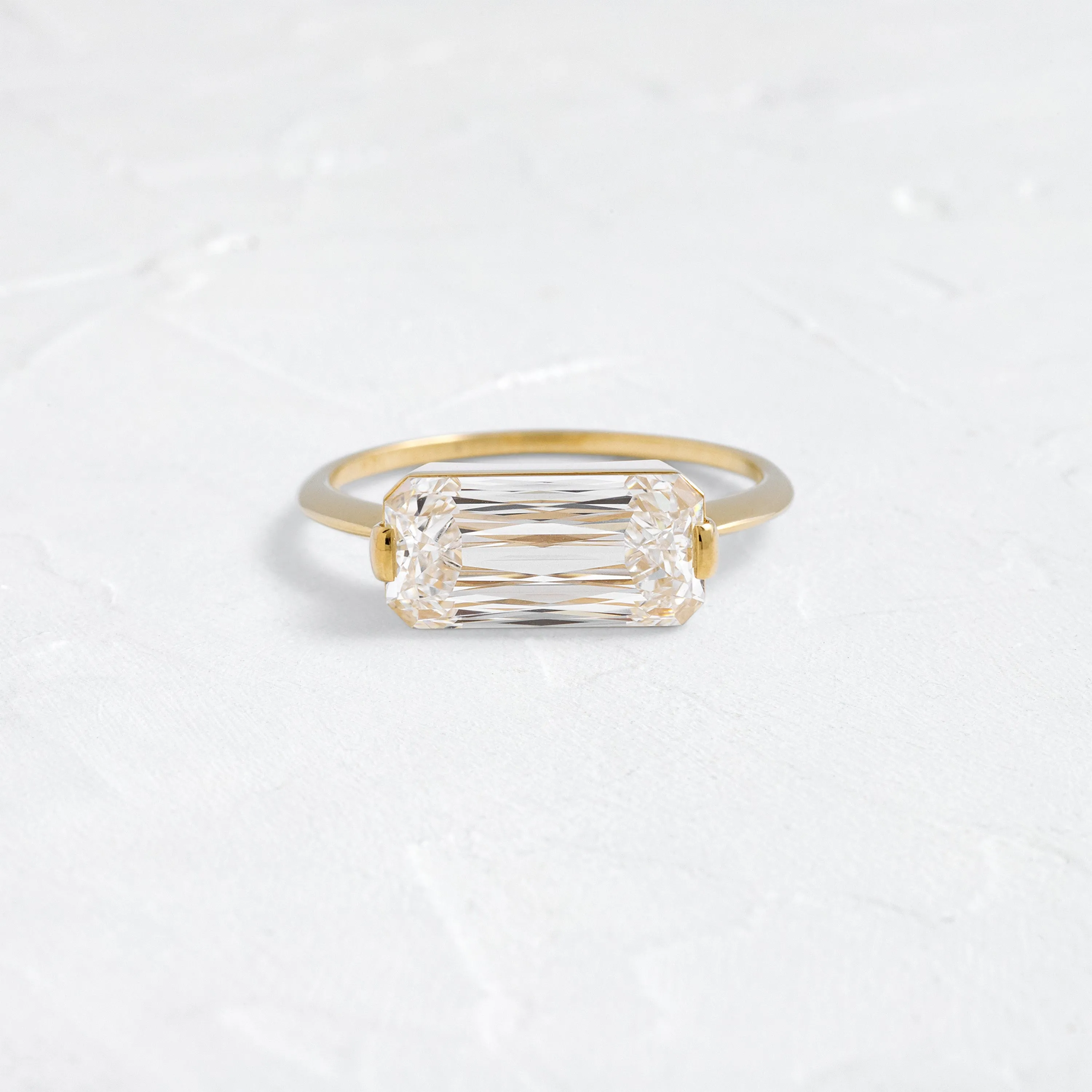 Balladeer Ring, 3.02ct. Lab-Grown Crisscut