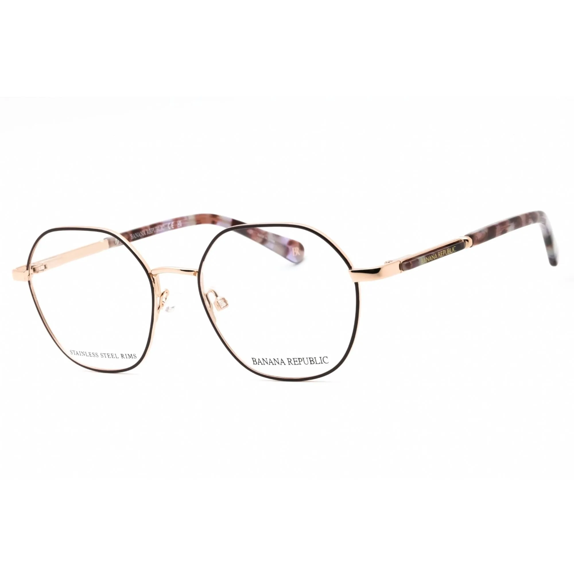 Banana Republic Women's Eyeglasses - Burgundy Wine Geometric Frame | BR 227 0SK4 00