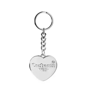 Carhartt WIP Heart Keychain Silver
