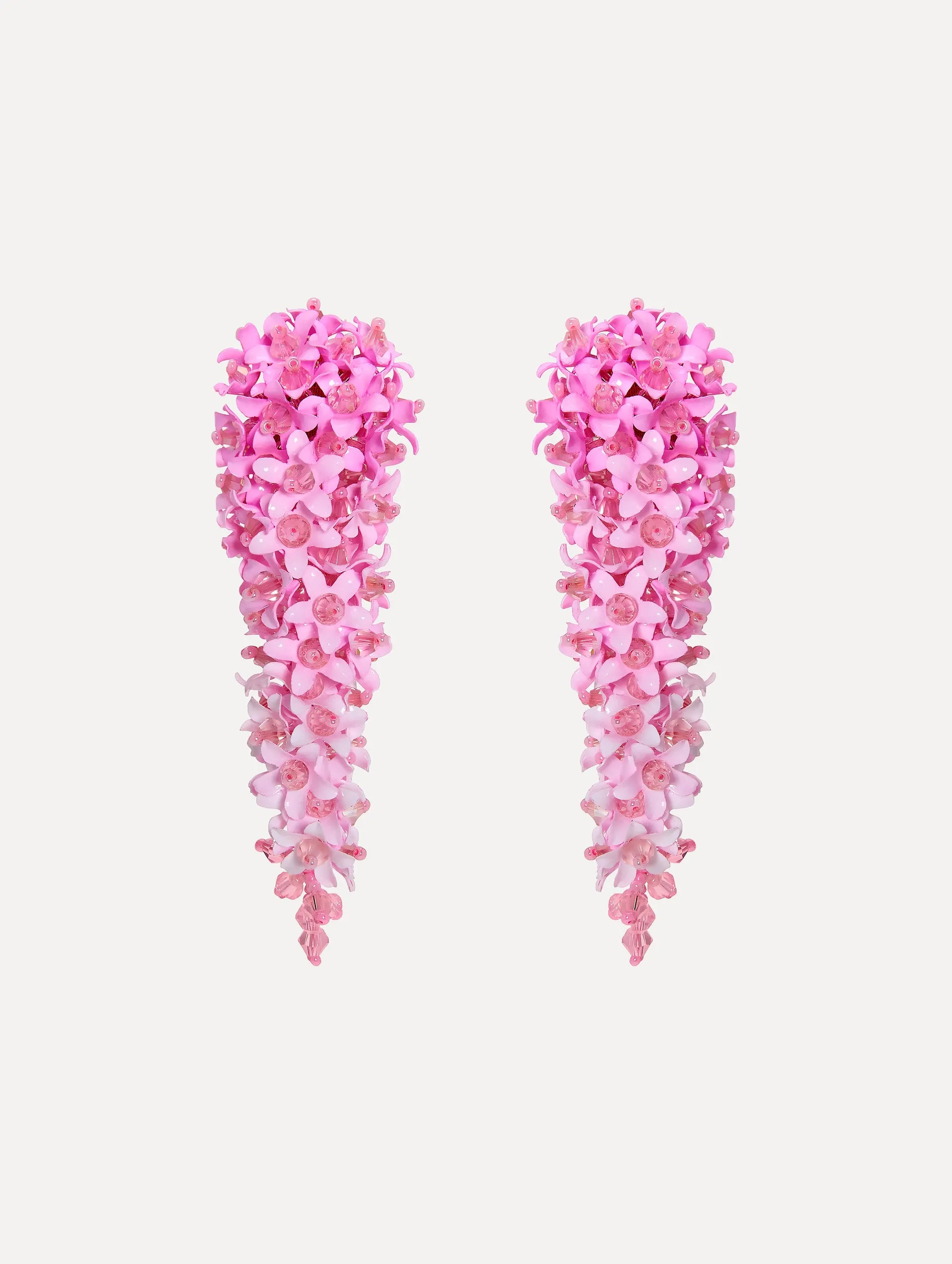 Cascading Flower Clip-On Earrings