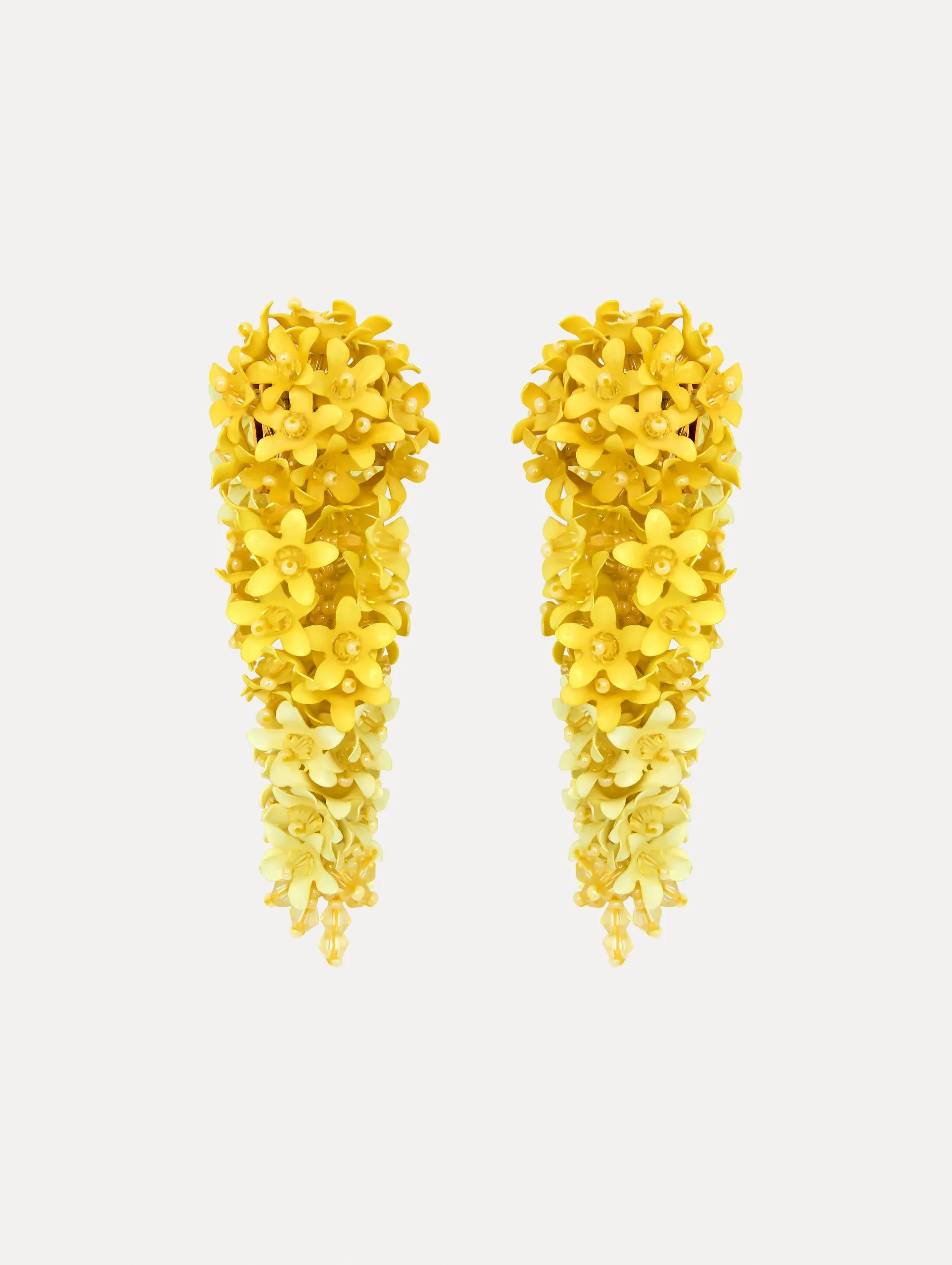 Cascading Flower Clip-On Earrings
