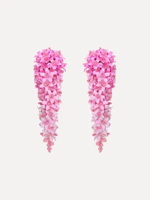 Cascading Flower Clip-On Earrings