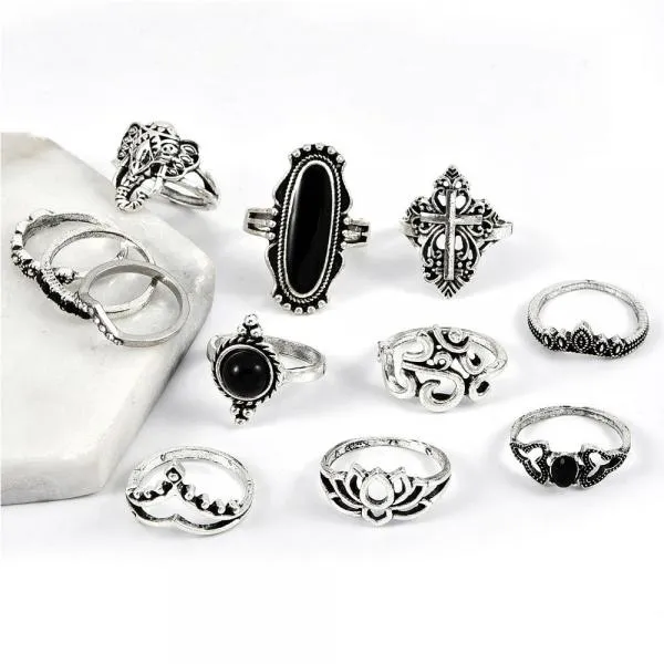 Casual Ring Set 12 Pcs/Set