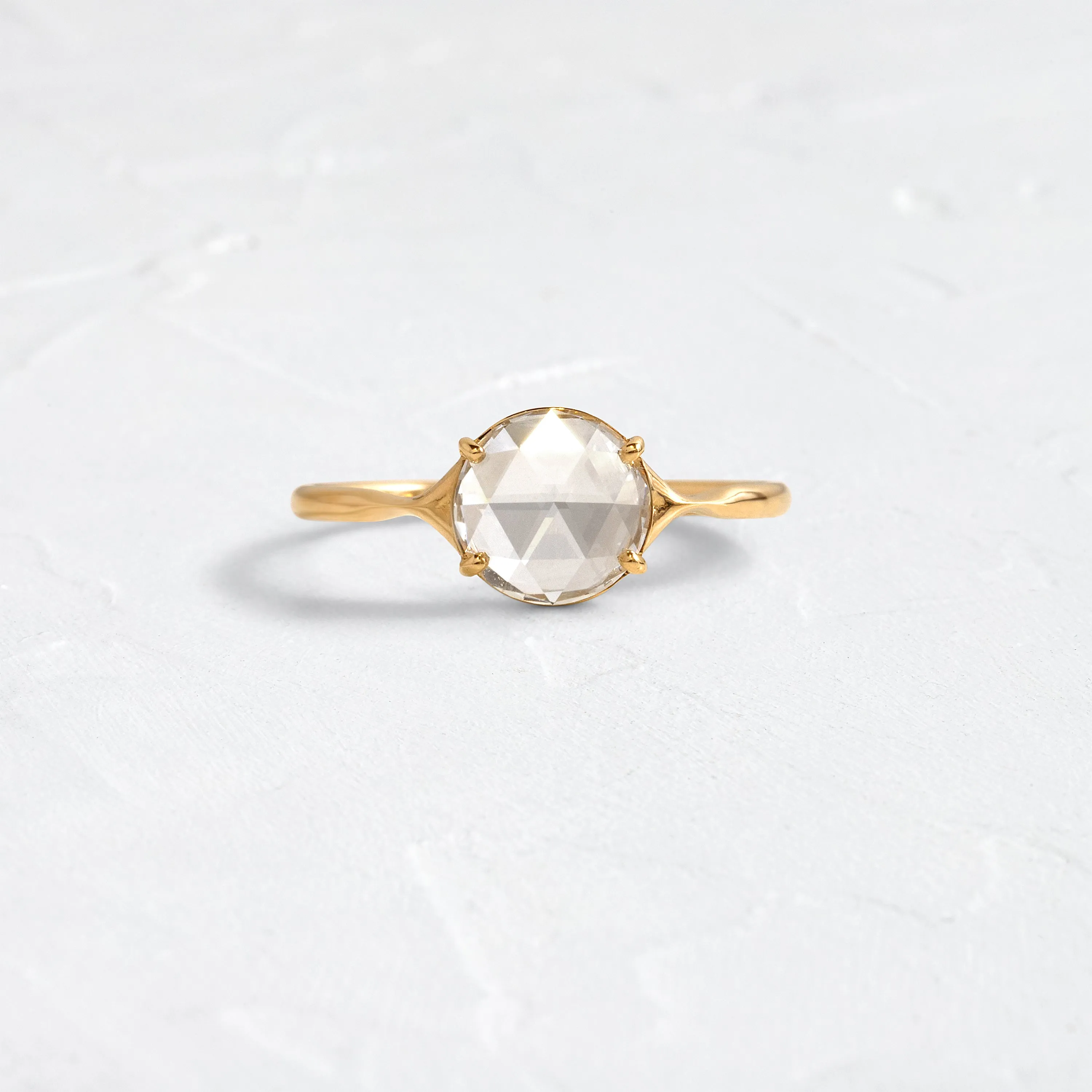 Corset Ring, 0.82ct. Lab-Grown Rose Cut