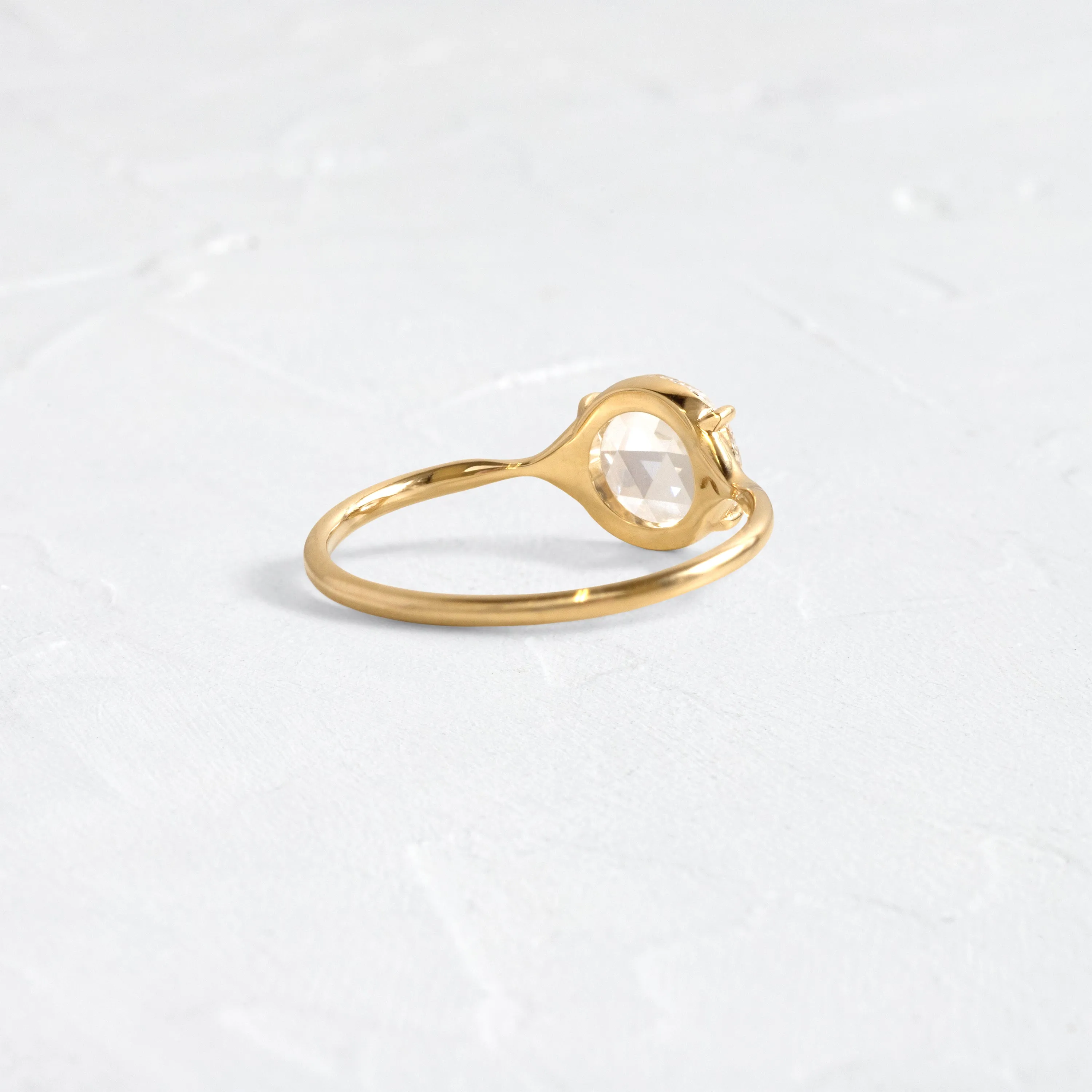 Corset Ring, 0.82ct. Lab-Grown Rose Cut