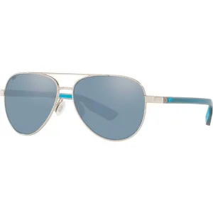 Costa Del Mar Unisex Sunglasses - Peli Grey Silver Mirrored Lens Metal | 0PEL400O OSGP