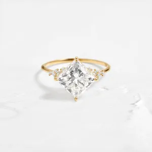 Damask Ring, Princess Cut