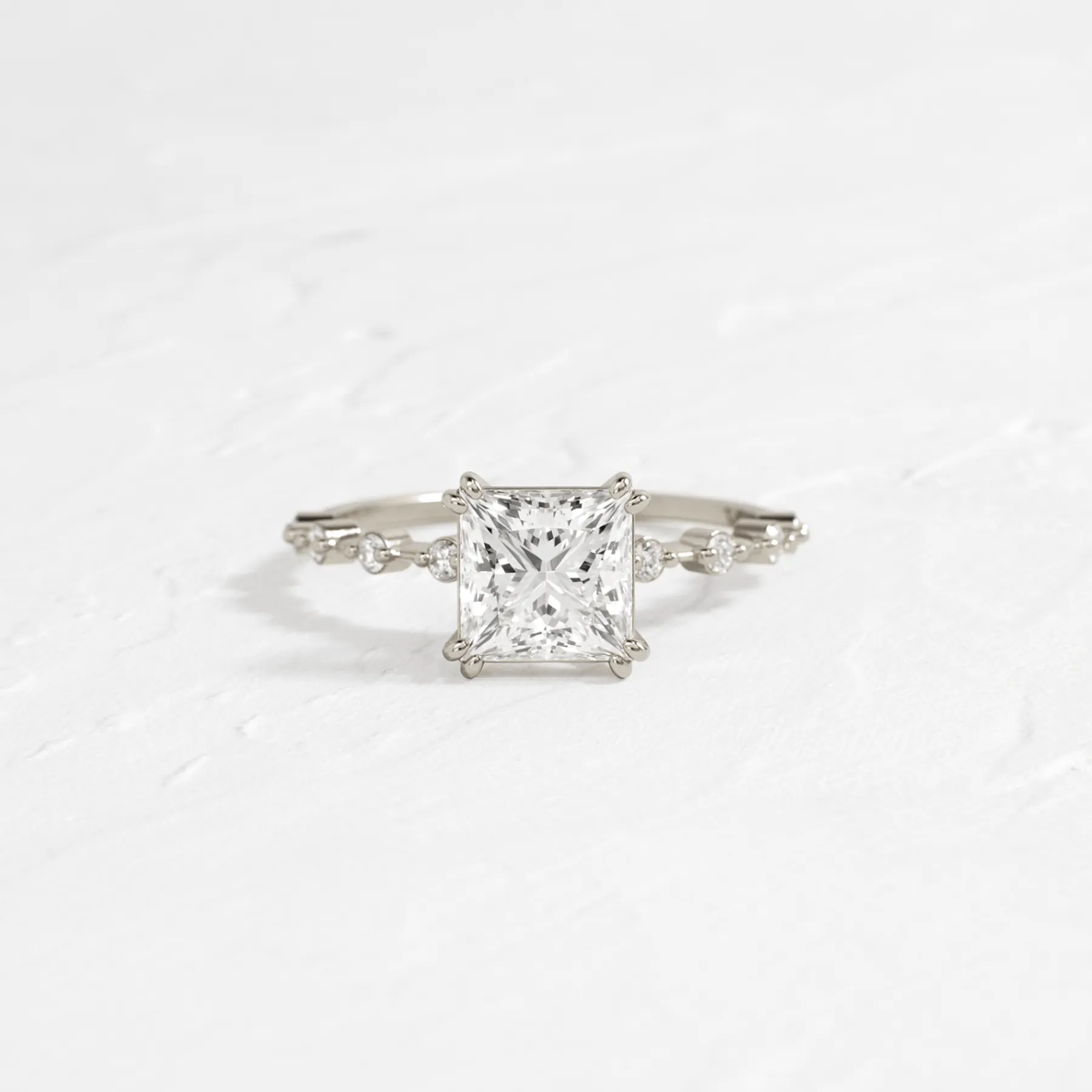 Distance Ring, Princess Cut