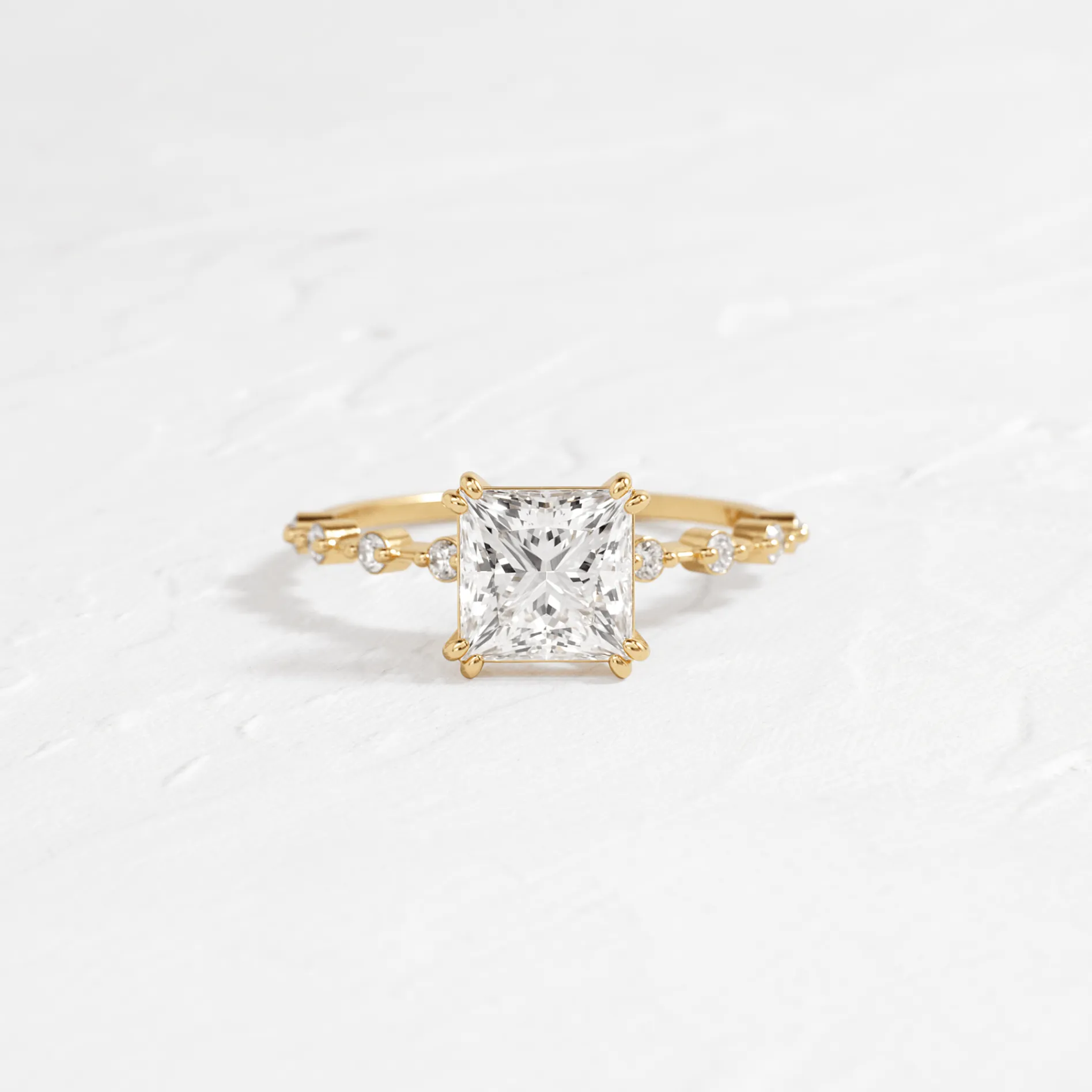 Distance Ring, Princess Cut