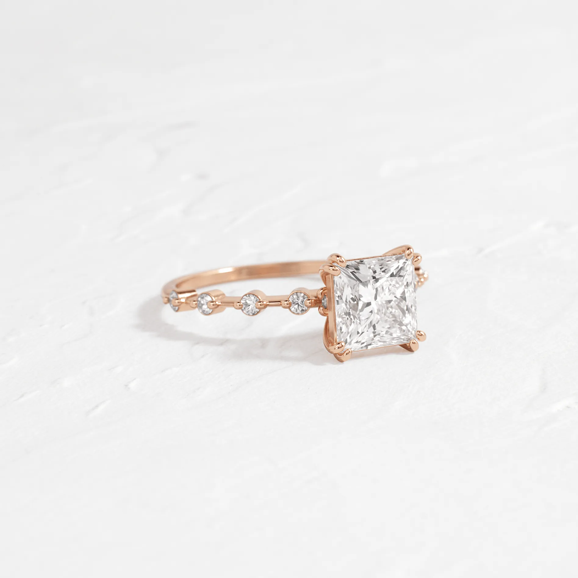 Distance Ring, Princess Cut