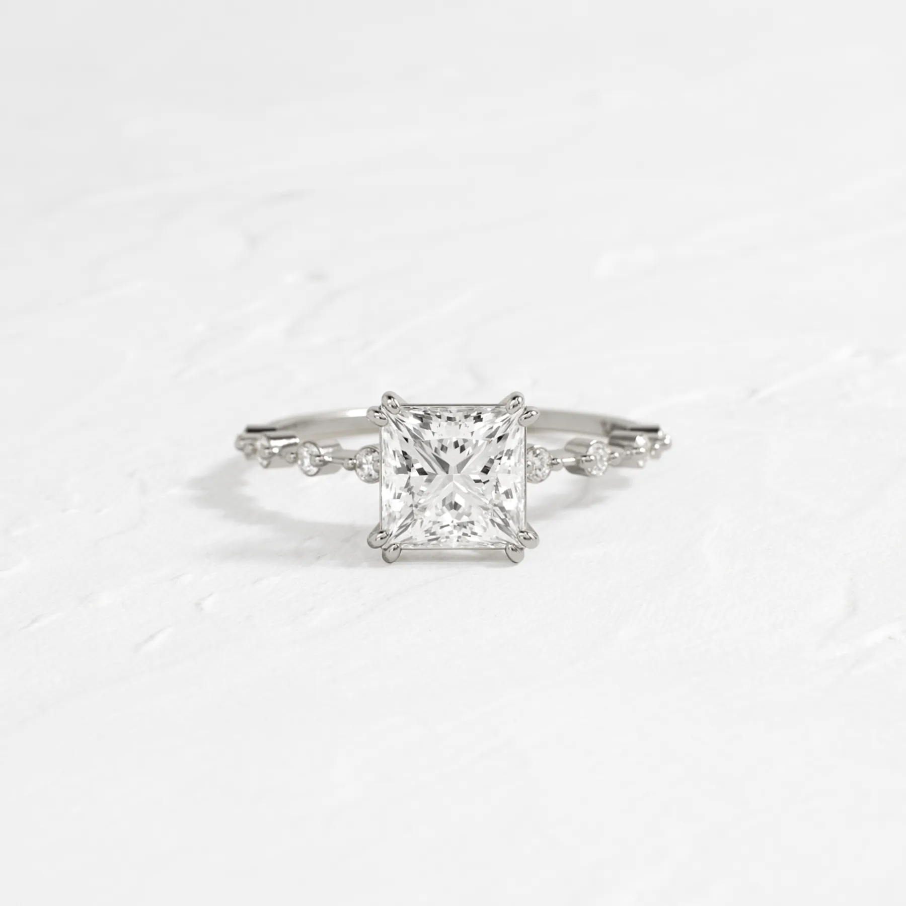 Distance Ring, Princess Cut